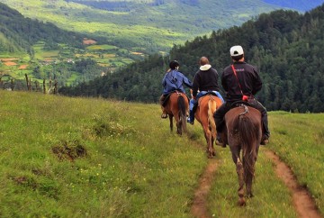 Canter-and-gallop-on-horses-in-Bumthang