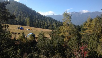 2nd Camp site on Haa Sagala trek