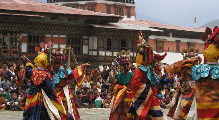 Mask Dance during Paro Festival