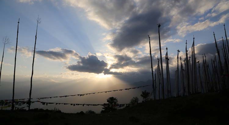 Sunset from Jela Dzong