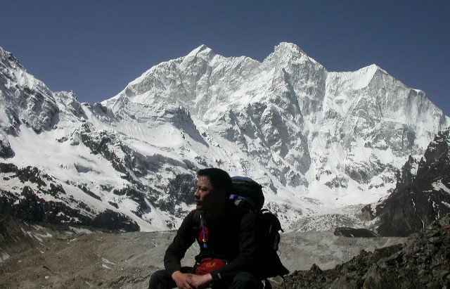 Gangkhar Punsum Mountain and Glacier